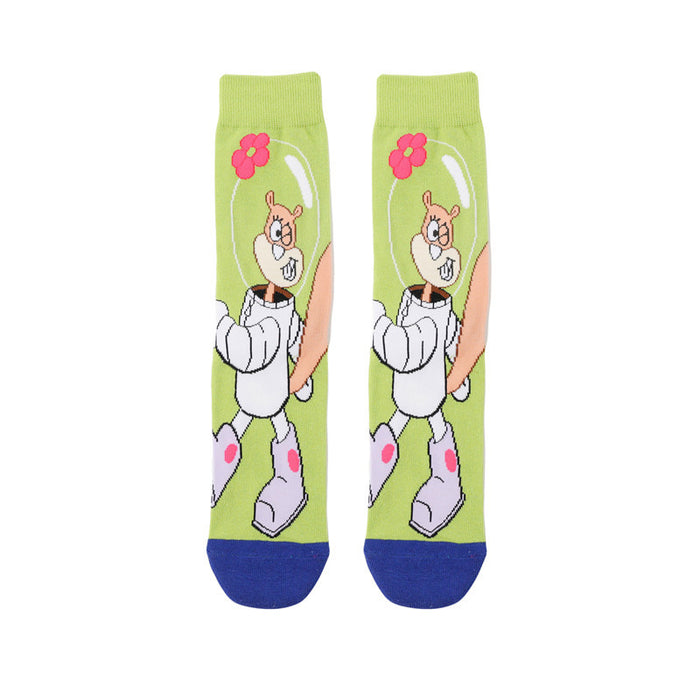 Wholesale Sock 70% Cotton Mid Tube Cartoon Cute Antibacterial Sweat Absorb (M) JDC-SK-HuiHe032