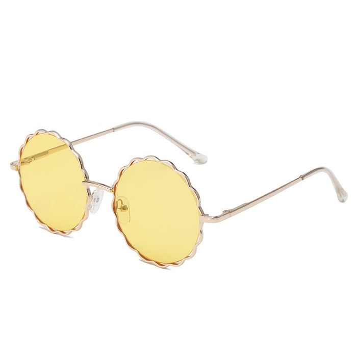 Wholesale UV Protection Convex Shape Flower Kids Sunglasses MOQ≥2 JDC-SG-BoL005