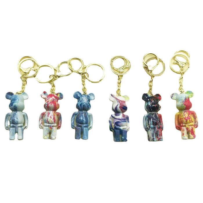 Wholesale Keychains Acrylic Fluid Bear Cute Cartoons MOQ≥2 JDC-KC-XSZ006
