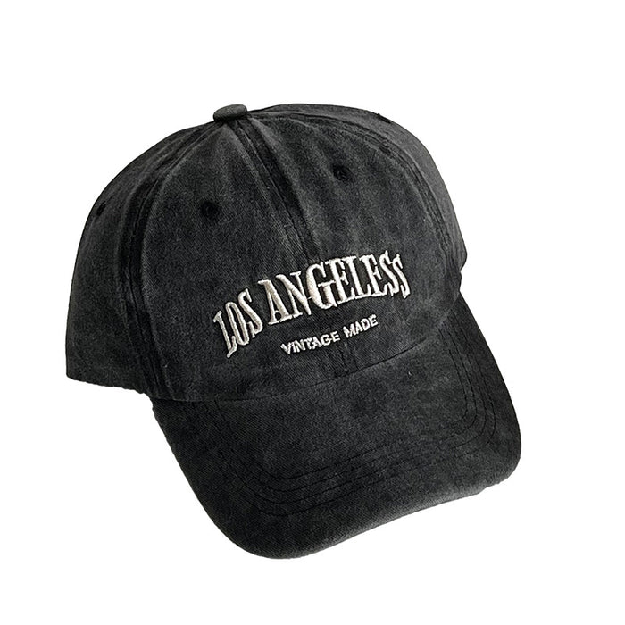 Tela de sombrero al por mayor Tengua retro de pato lavada la gorra de béisbol del alfabeto salvaje jdc-fh-jier011