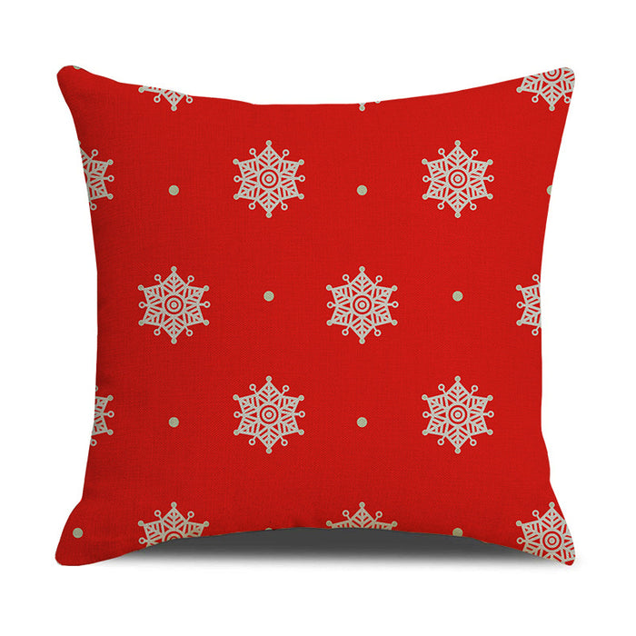 Wholesale Christmas Red Snowman Pillow Cover MOQ≥2 JDC-PW-Xiangren006