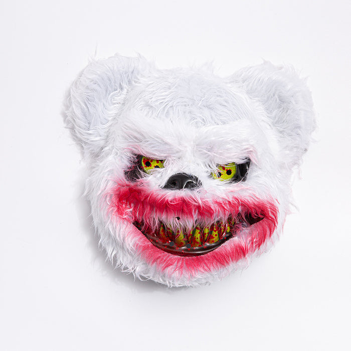 Wholesale Mask Plastic Halloween Party Plush Bloody Horror Bear MOQ≥2 JDC-FM-ZhuiK003