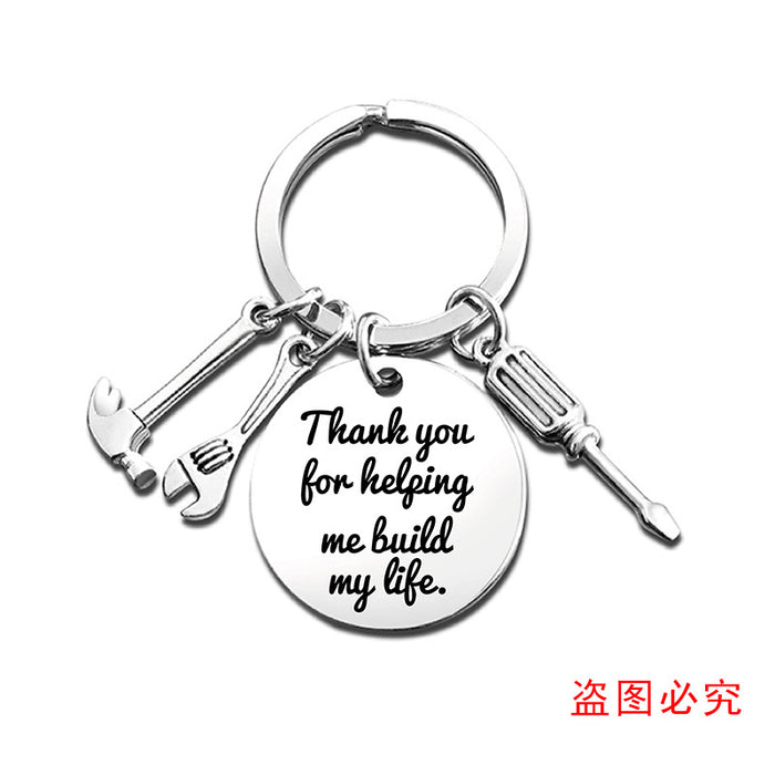 Jewelry WholesaleWholesale Father's Day Hammer Screwdriver Wrench Metal Keychain JDC-KC-GangGu025 Keychains 钢古 %variant_option1% %variant_option2% %variant_option3%  Factory Price JoyasDeChina Joyas De China