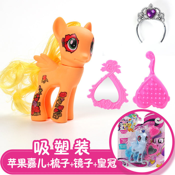 Ornamento de pony de dibujos animados de juguete al por mayor MOQ≥2 JDC-FT-CHENGG001