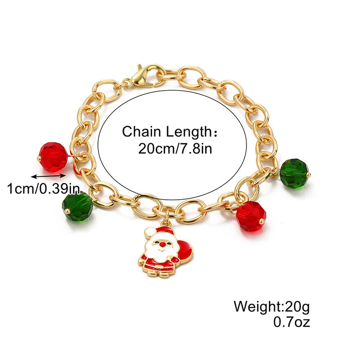 Wholesale Necklaces Rice Beads Christmas Soft Pottery Jewelry Set MOQ≥2 JDC-NE-ManY011