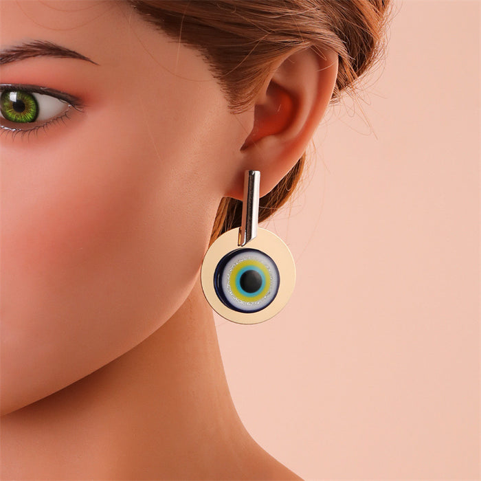 Wholesale Earrings Acrylic Devil's Eye Rice Beads JDC-ES-GuTe033