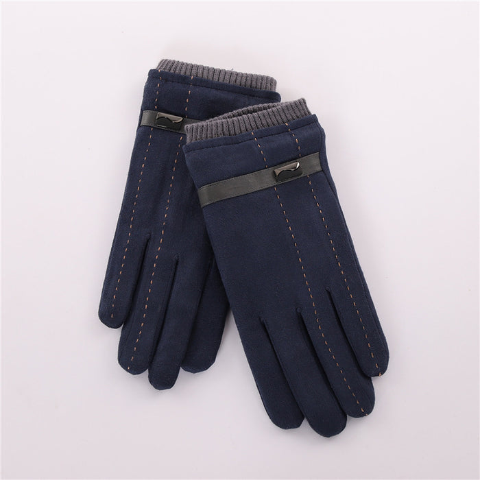 Wholesale Gloves Suede Outdoor Warming Touch Screen JDC-GS-MYuan003