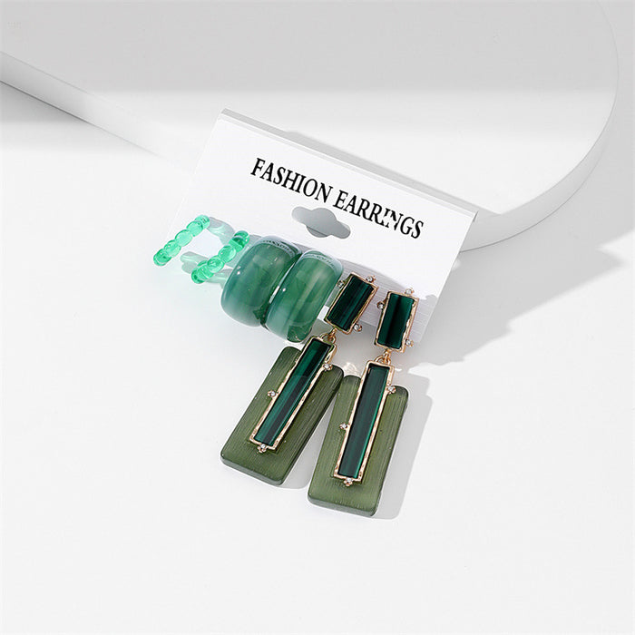Wholesale Earrings Acrylic Creative Simple Combination Set MOQ≥2 JDC-ES-GuTe027