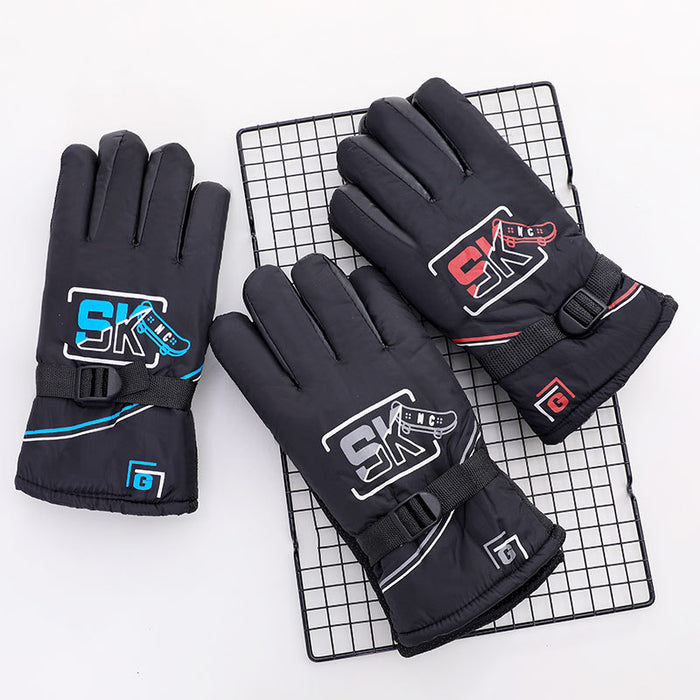 Wholesale Gloves Acrylic Fiber Warm Windproof Cotton MOQ≥3 JDC-GS-RuiY004