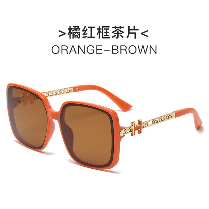 Wholesale Sunglasses Resin Large Frame Rivet Chain Legs (F) MOQ≥2 JDC-SG-TaiG005