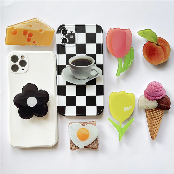 Wholesale Grips Simulation Cake Pistachio Ice Cream Balloon Holder Mobile Phone Holder JDC-PS-Chwei002