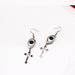 Jewelry WholesaleWholesale eye cross black alloy earrings JDC-ES-YYFF010 Earrings 燕羽飞飞 %variant_option1% %variant_option2% %variant_option3%  Factory Price JoyasDeChina Joyas De China