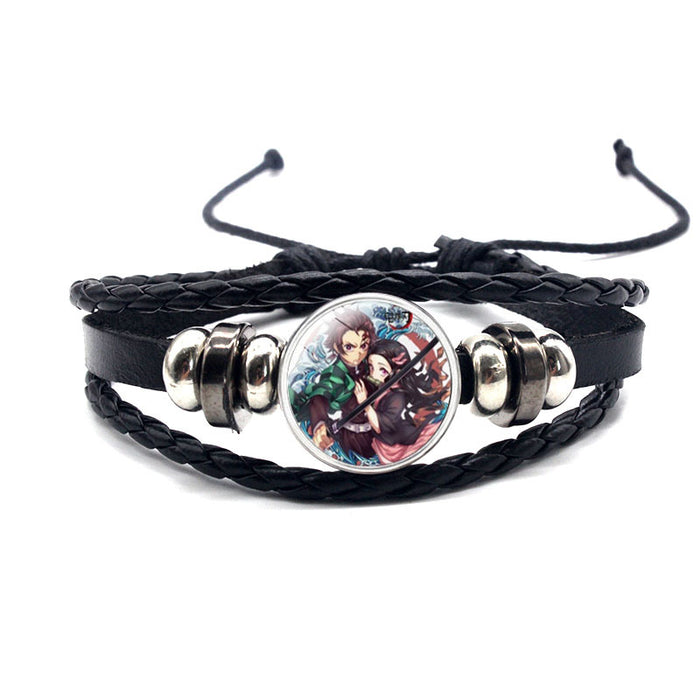 Wholesale Accessories Leather Bracelet Hand Braided Adjustable Strap Bracelet MOQ≥2 (M) JDC-BT-YanY004