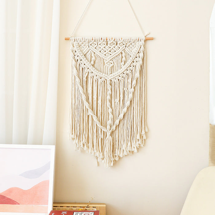 Wholesale Boho Hand Woven Cotton Thread Tapestry Wall Hanging MOQ≥2 JDC-DC-HFeng003