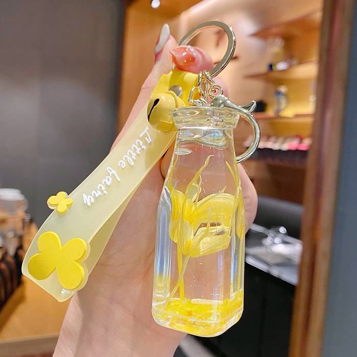 Wholesale trend acrylic into oil star anise keychain JDC-KC-XuanYi013