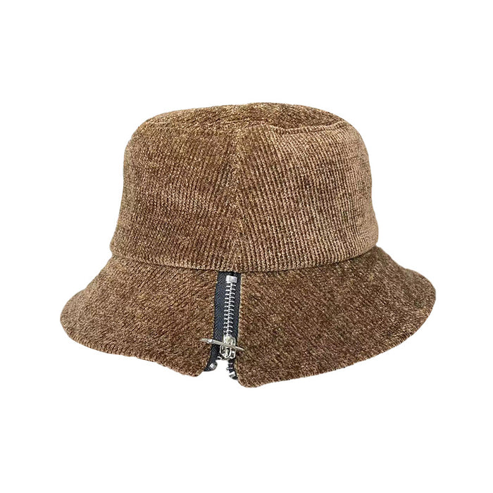 Wholesale Hat Corduroy Zipper Forked Bucket Hat JDC-FH-ZhuoPin003
