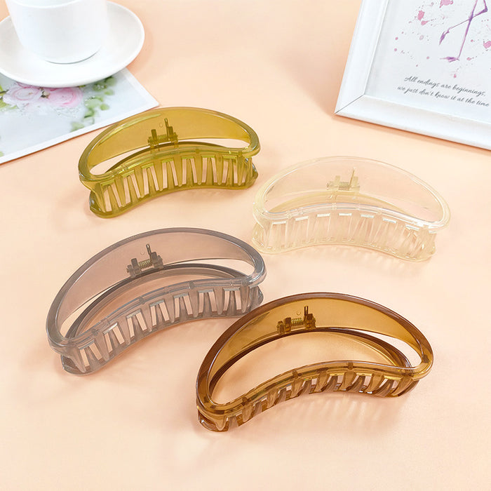 Wholesale Hair Clips Acrylic Large Clear JDC-HC-ChaoX002