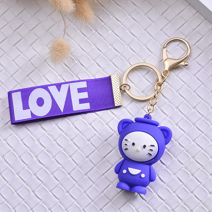 Wholesale twelve constellation cartoon 3D doll keychain MOQ≥2 JDC-KC-HYang003