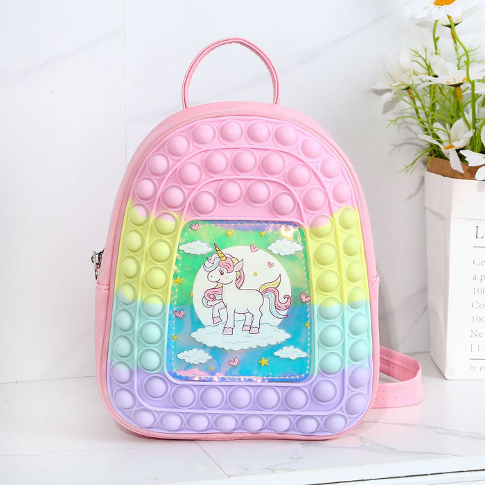 Wholesale Children Bag Silicone Last Mouse Lost Unicorn MOQ≥3 JDC-BP-Chenzi002