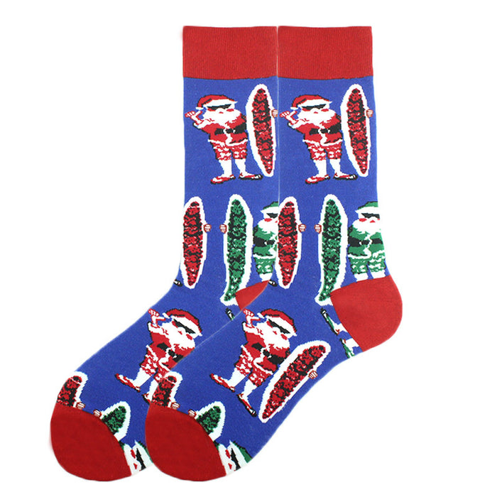 Wholesale Socks Cotton Christmas Cute Cartoon Pattern JDC-SK-KaF063