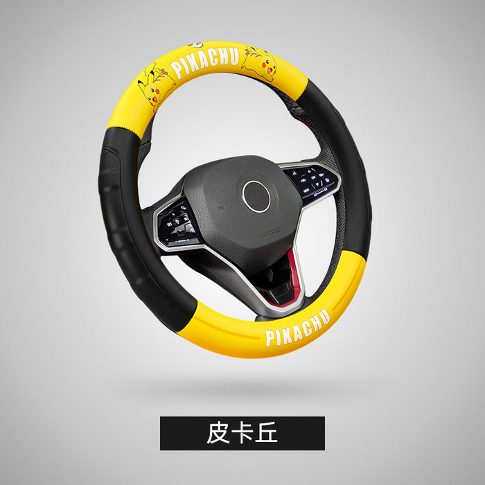 Wholesale Car Accessories Leather Cute Cartoon Anti-Slip Car Steering Wheel Cover (M) JDC-CA-YMiao001