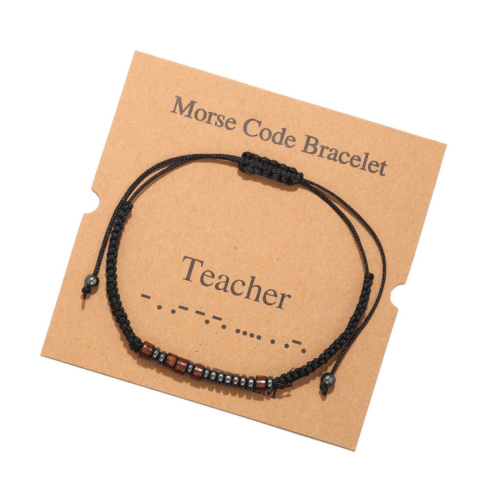 Bracelet de couple Code Morse en gros JDC-BT-ZHUJ003