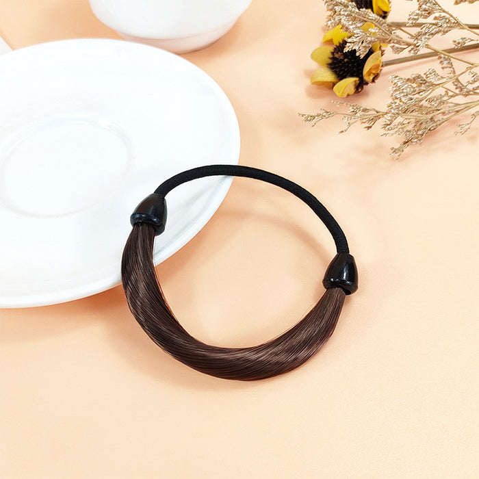 Wholesale Hair Scrunchies Rubber Band Simulation Wig Head Invisible Hair Ring JDC-HS-ChaoX002