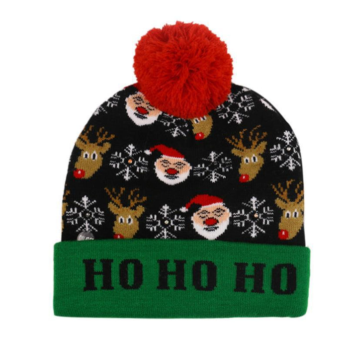 Hat al por mayor Acrílico Navidad Niños Santa Elk Knitting Moq≥2 JDC-FH-WJX002