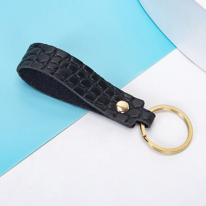 Wholesale Keychains PU Leather Car Simple Solid Color JDC-KC-XingR005