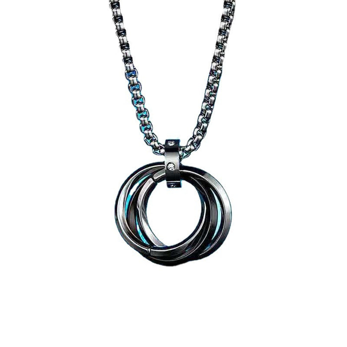 Collares al por mayor Titanium Steel Fashion Ring JDC-Ne-Lianl003