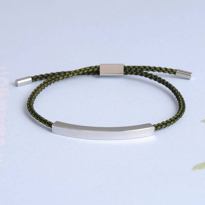 Wholesale Bracelet Stainless Steel Hollow Tube Braided Line Bracelet Adjustable JDC-BT-BeiC001
