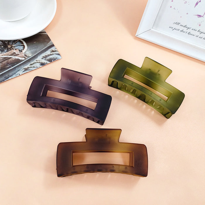 Wholesale Hair Clips Acrylic Large Frosted Gradient JDC-HC-ChaoX001
