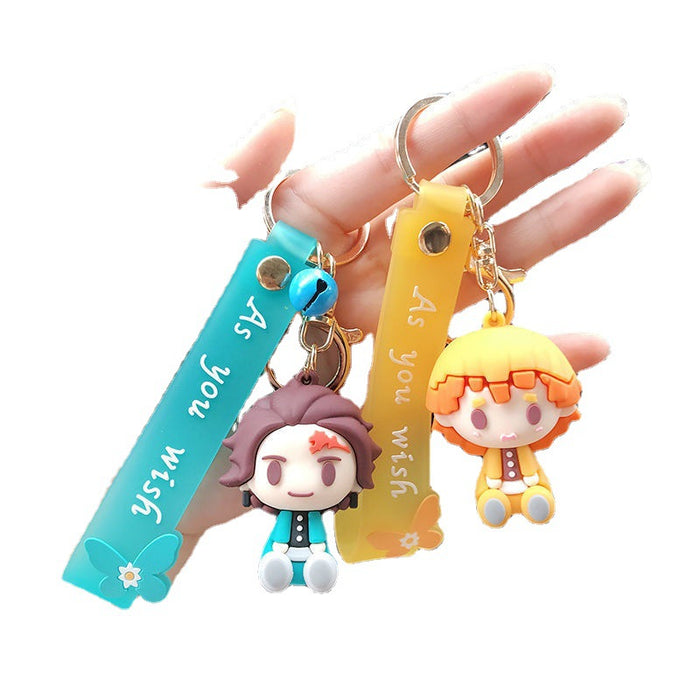 Wholesale cartoon key chain cute doll doll bag pendant MOQ≥2 (M) JDC-KC-GMeng001