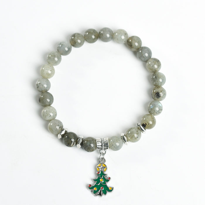 Wholesale Bracelet Crystal Christmas Tree Pendant Beaded JDC-BT-ZhiSF008