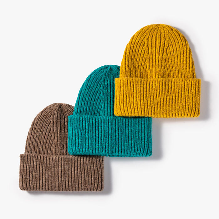 Wholesale Hat Wool Winter Warm Beanie Cuffed Knitted Hat JDC-FH-MAC007