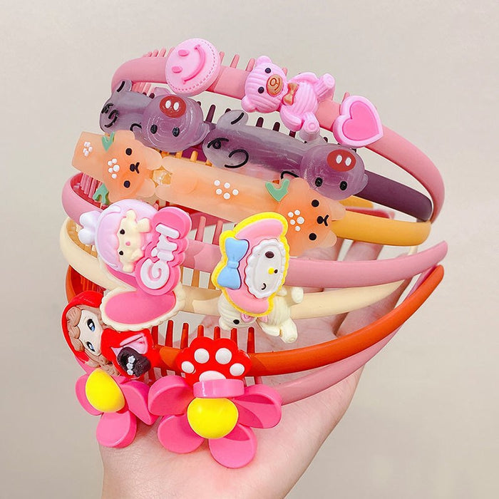 Wholesale headband plastic children with teeth non-slip MOQ≥2 JDC-HD-MingGe002