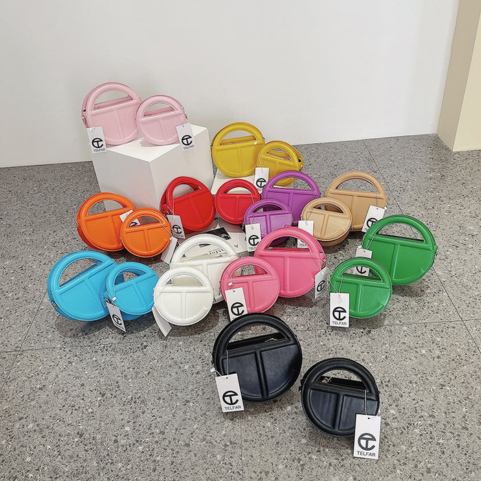 Wholesale PU Small Round Bag Messenger Bag JDC-SD-BXian001
