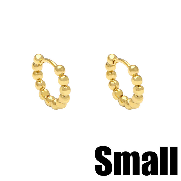 Wholesale Earrings Copper Plated 18K Gold Zircon JDC-PREMAS-ES-003