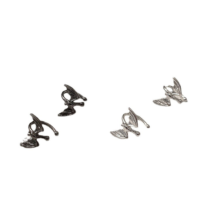 Jewelry WholesaleWholesale silver bat copper ear clip JDC-ES-ChiH017 Earrings 池豪 %variant_option1% %variant_option2% %variant_option3%  Factory Price JoyasDeChina Joyas De China