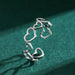 Jewelry WholesaleWholesale S925 Sterling Silver Heart Cutout Ring JDC-RS-MoD001 Rings 摩典 %variant_option1% %variant_option2% %variant_option3%  Factory Price JoyasDeChina Joyas De China
