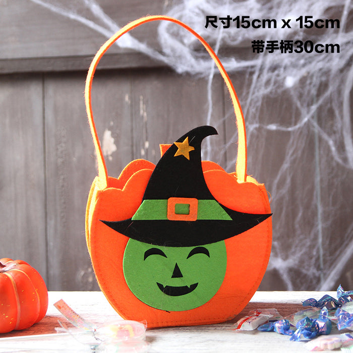 Bolsos al por mayor tela Halloween Kids Pumpkin Bag Bag Bag MOQ≥2 JDC-HB-YIMO001