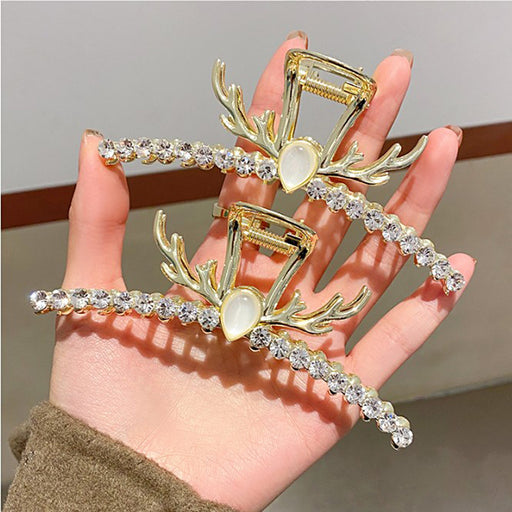 Jewelry WholesaleWholesale elk horn catch clip large shark hair clip JDC-HC-DouY001 Hair Clips 豆毓 %variant_option1% %variant_option2% %variant_option3%  Factory Price JoyasDeChina Joyas De China