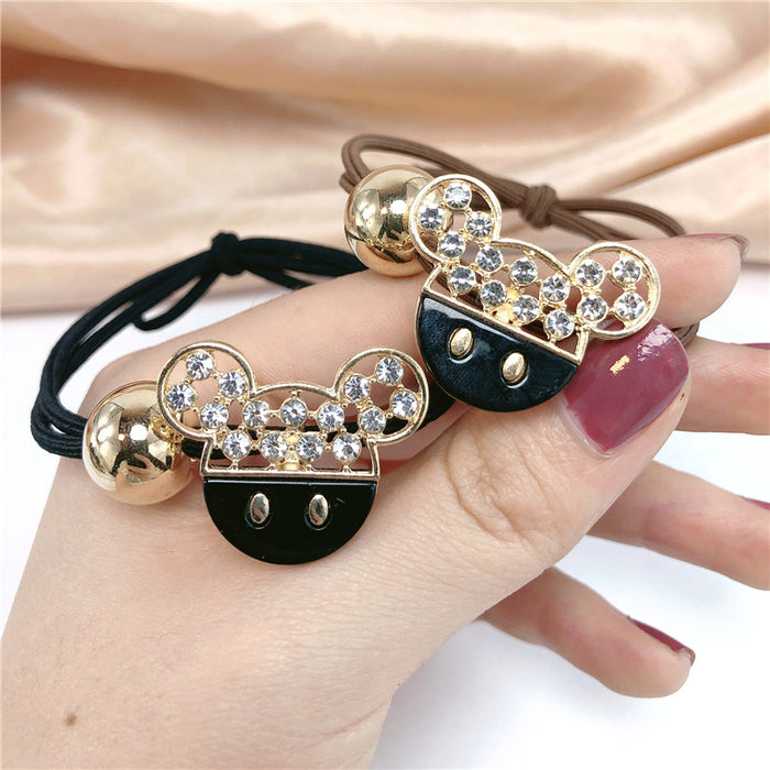 Jewelry WholesaleWholesale Sweet Simple Hair Rope Solid Color Metal Acrylic Rubber Band （M) JDC-HS-Jiax026 Hair Scrunchies 佳芯 %variant_option1% %variant_option2% %variant_option3%  Factory Price JoyasDeChina Joyas De China