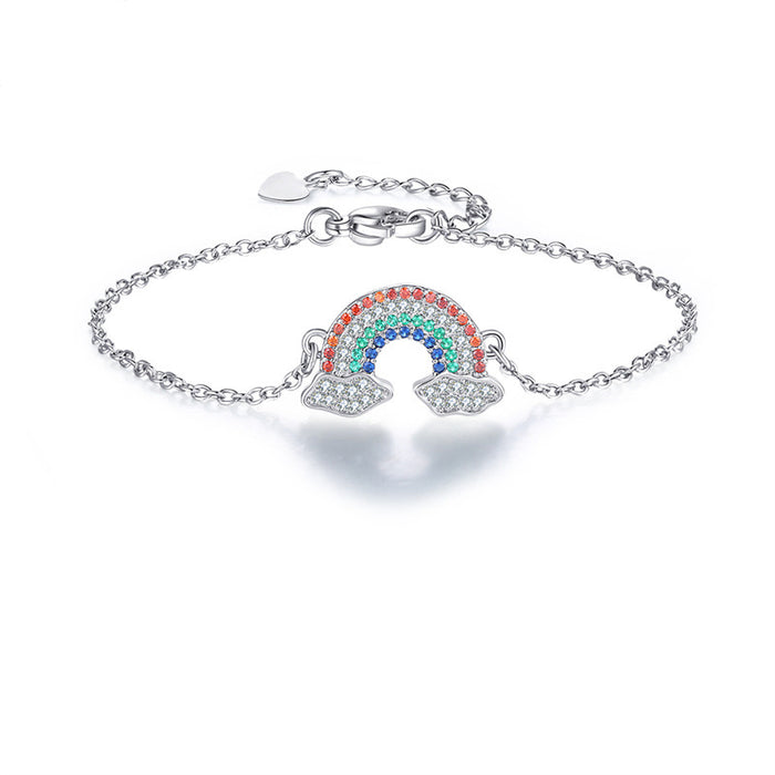 Pulsera al por mayor Damas Fashion Simple Rainbow Cloud Bracelet JDC-BT-DIL004