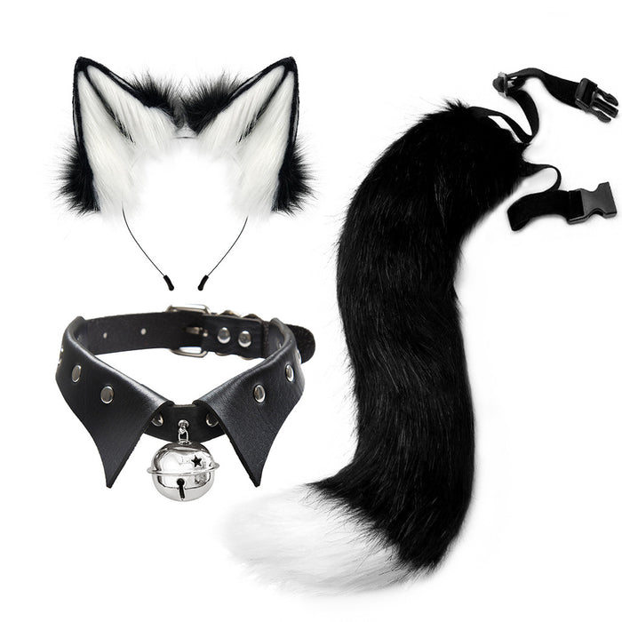 Wholesale headband cloth gothic suit plush fox ears MOQ≥2 JDC-HD-XYu001