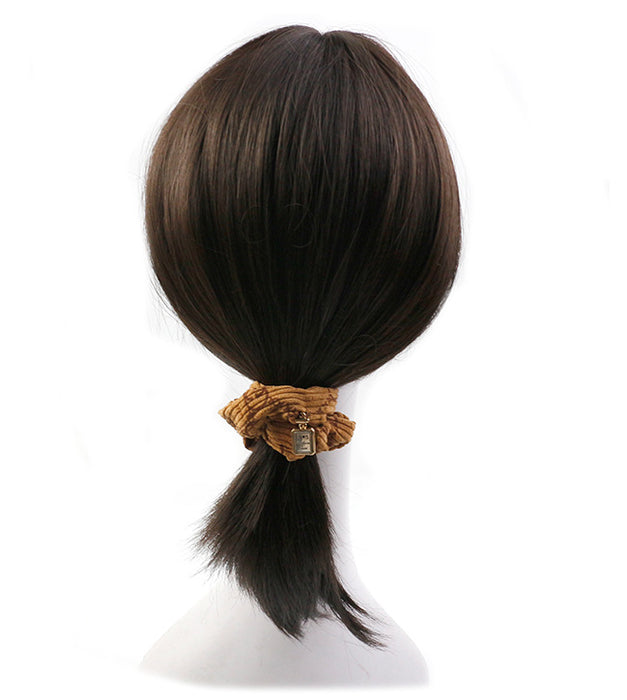 Wholesale Hair Scrunchies Cloth Classic Corduroy MOQ≥3 (F) JDC-HS-HMXS004