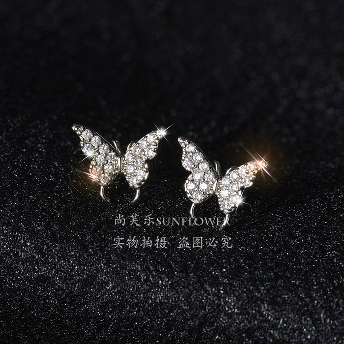 Jewelry WholesaleWholesale super Fairy Butterfly minority stainless steel earrings JDC-ES-RXSFL012 Earrings 尚芙乐 %variant_option1% %variant_option2% %variant_option3%  Factory Price JoyasDeChina Joyas De China