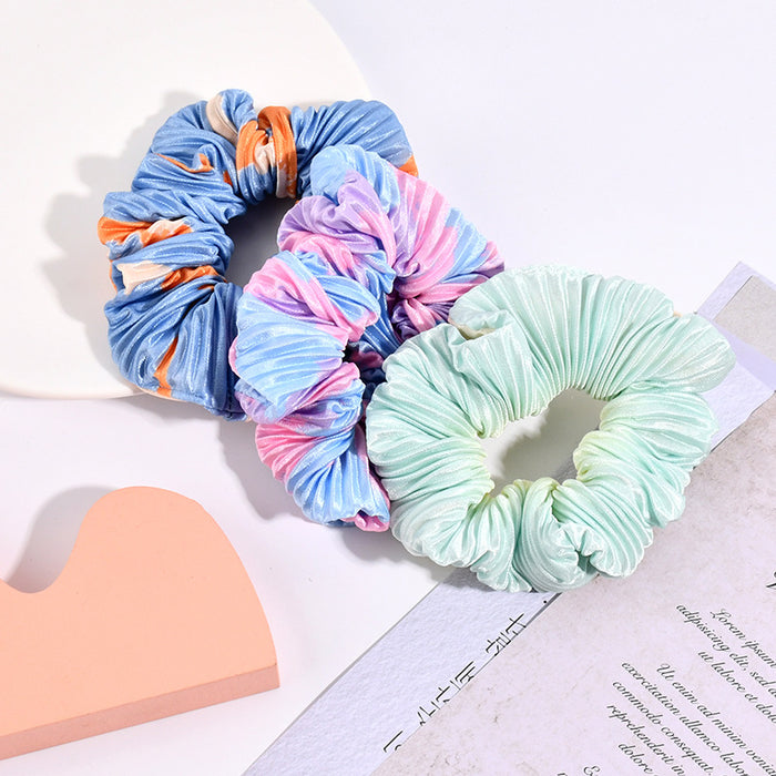 Jewelry WholesaleWholesale gradient color pleated wide-brimmed bow headband plus hair ring MOQ≥3 JDC-HS-BF001 Hair Scrunchies 贝菲 %variant_option1% %variant_option2% %variant_option3%  Factory Price JoyasDeChina Joyas De China