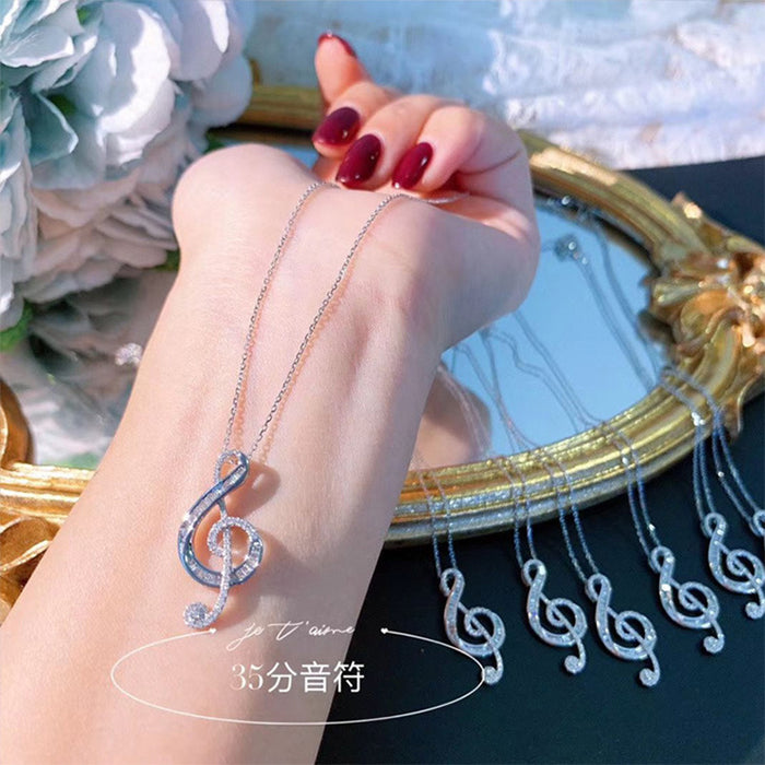 Wholesale Elegant Ladies Pendant Necklace Zircon Clavicle Chain JDC-NE-CaoS049