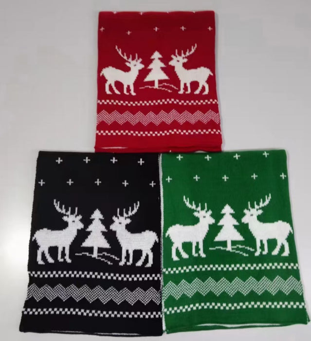 Wholesale Scarf Wool Knitting Christmas Thick Winter Warm JDC-SF-Yuxin001
